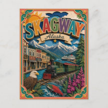 PopCut Staaten Skagway Alaska Papierkunst