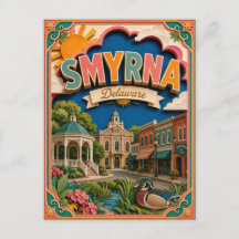 PopCut Staaten Smyrna Delaware Papierkunst