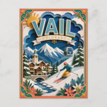 PopCut Staaten Vail Colorado Papierkunst