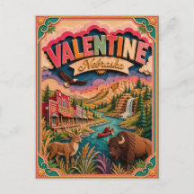 PopCut Staaten Valentine Nebraska Papierkunst