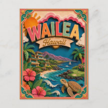 PopCut Staaten Wailea Hawaii Papier Kunst
