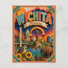PopCut Staaten Wichita Kansas Papierkunst