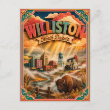 PopCut-Staaten Williston North Dakota Papierkunst