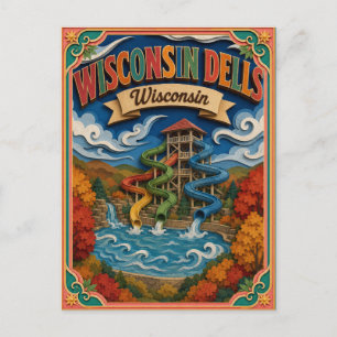 PopCut Staaten Wisconsin Dells Wisconsin Papierkun Postkarte