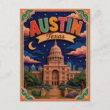 PopCut States Austin Texas Papierkunst