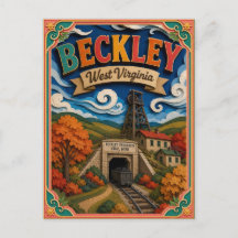 PopCut States Beckley West Virginia Papierkunst