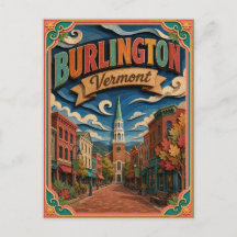 PopCut States Burlington Vermont Papierkunst