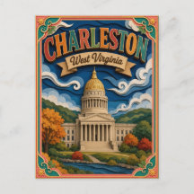 PopCut States Charleston West Virginia Papierkunst