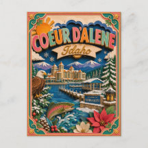 PopCut States Coeur d’Alene Idaho Papierkunst