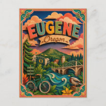 PopCut States Eugene Oregon Papierkunst