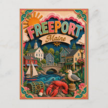 PopCut States Freeport Maine Papierkunst