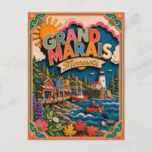 PopCut States Grand Marais Minnesota Papierkunst