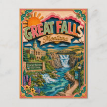 PopCut States Great Falls Montana Papierkunst