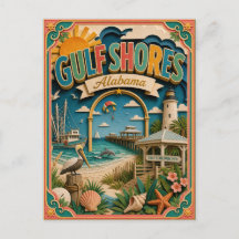 PopCut States Gulf Shores Alabama Papierkunst