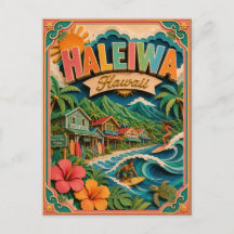 PopCut States Haleiwa Hawaii Papierkunst