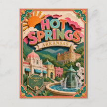 PopCut States Hot Springs Arkansas Papierkunst