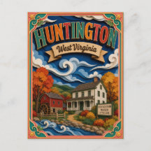 PopCut States Huntington West Virginia Papierkunst