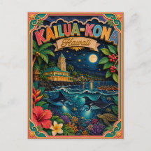 PopCut States Kailua-Kona Hawaii Papierkunst