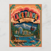 PopCut States Lake Tahoe Nevada Papierkunst