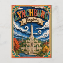 PopCut States Lynchburg Virginia Papierkunst