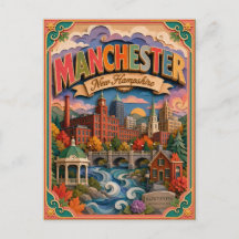 PopCut States Manchester New Hampshire Papierkunst