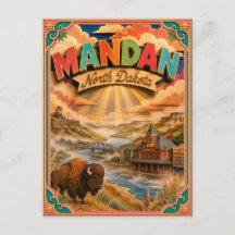 PopCut States Mandan North Dakota Papierkunst