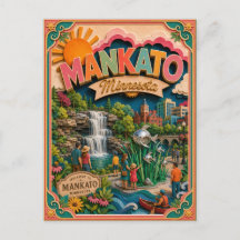 PopCut States Mankato Minnesota Papierkunst