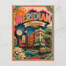 PopCut States Meridian Mississippi Papierkunst