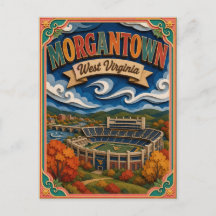PopCut States Morgantown West Virginia Papierkunst