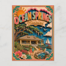 PopCut States Ocean Springs Mississippi Papierkuns