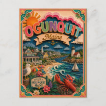 PopCut States Ogunquit Maine Papierkunst