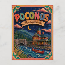 PopCut States Poconos Pennsylvania Papierkunst