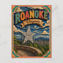 PopCut States Roanoke Virginia Papierkunst