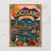 PopCut States Rockland Maine Papierkunst