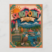 PopCut States Sandpoint Idaho Papierkunst