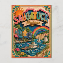 PopCut States Saugatuck Michigan Papierkunst