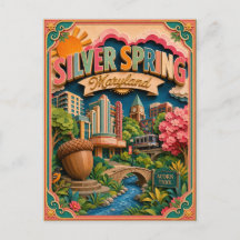 PopCut States Silver Spring Maryland Papierkunst