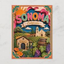 PopCut States Sonoma Kalifornien Papier Kunst