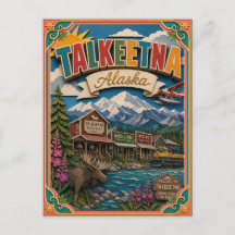 PopCut States Talkeetna Alaska Papierkunst