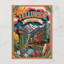 PopCut States Telluride Colorado Papierkunst