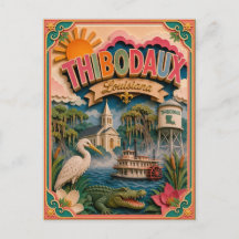 PopCut States Thibodaux Louisiana Papierkunst