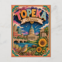 PopCut States Topeka Kansas Papierkunst