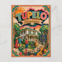 PopCut States Tupelo Mississippi Papierkunst
