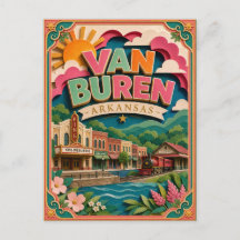 PopCut States Van Buren Arkansas Papierkunst