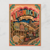 PopCut States Virginia City Nevada Papierkunst