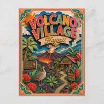 PopCut States Vulkan Dorf Hawaii Papier Kunst