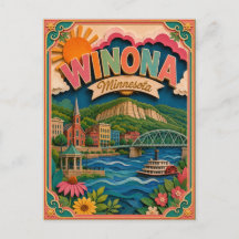 PopCut States Winona Minnesota Papierkunst