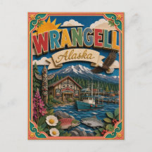 PopCut States Wrangell Alaska Papierkunst