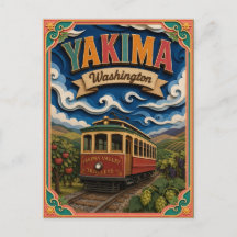 PopCut States Yakima Washington Papierkunst