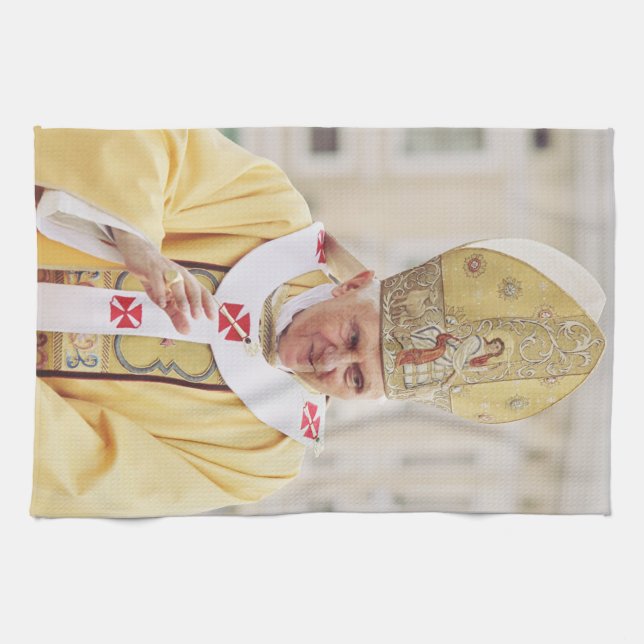Pope Benedict XVI T - Shirt Geschirrtuch (Horizontal)